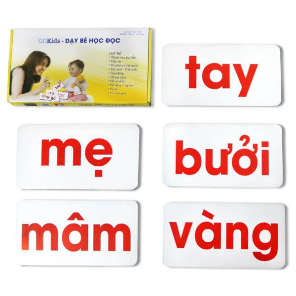 Flashcard - Thẻ đọc tiếng Việt cơ bản 100 thẻ